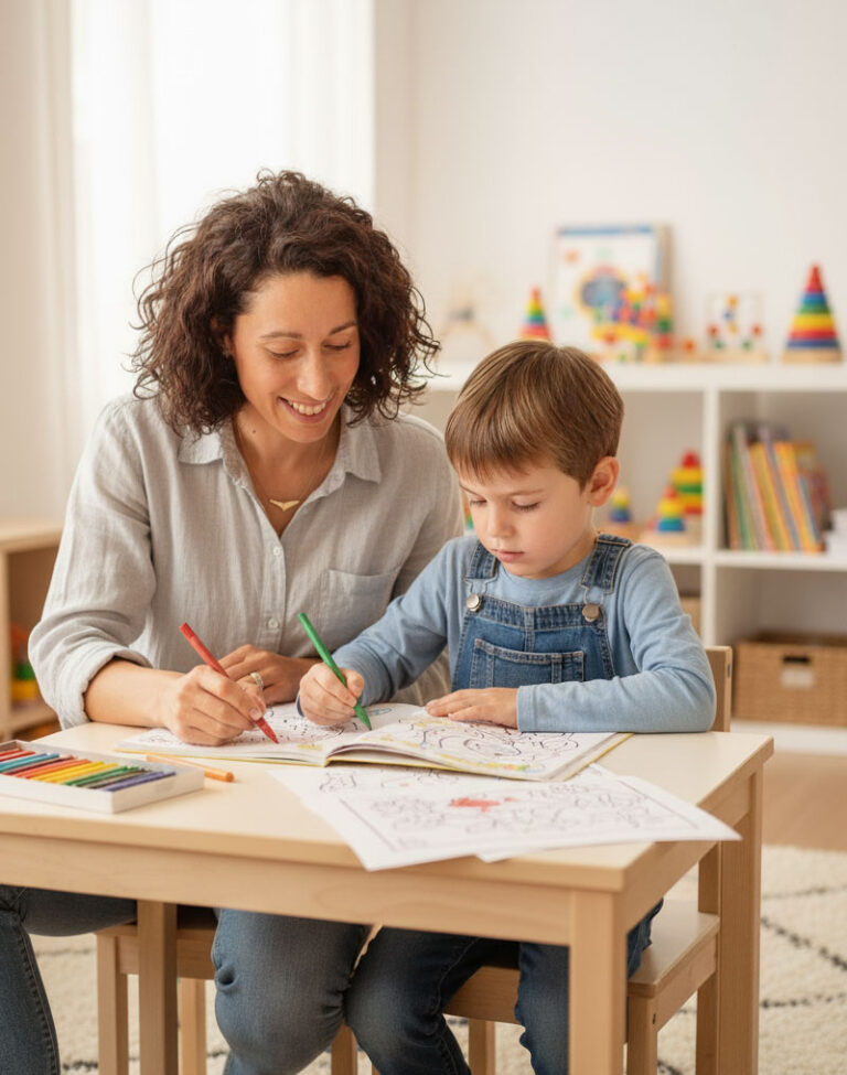 Elisa gioca con i bambini